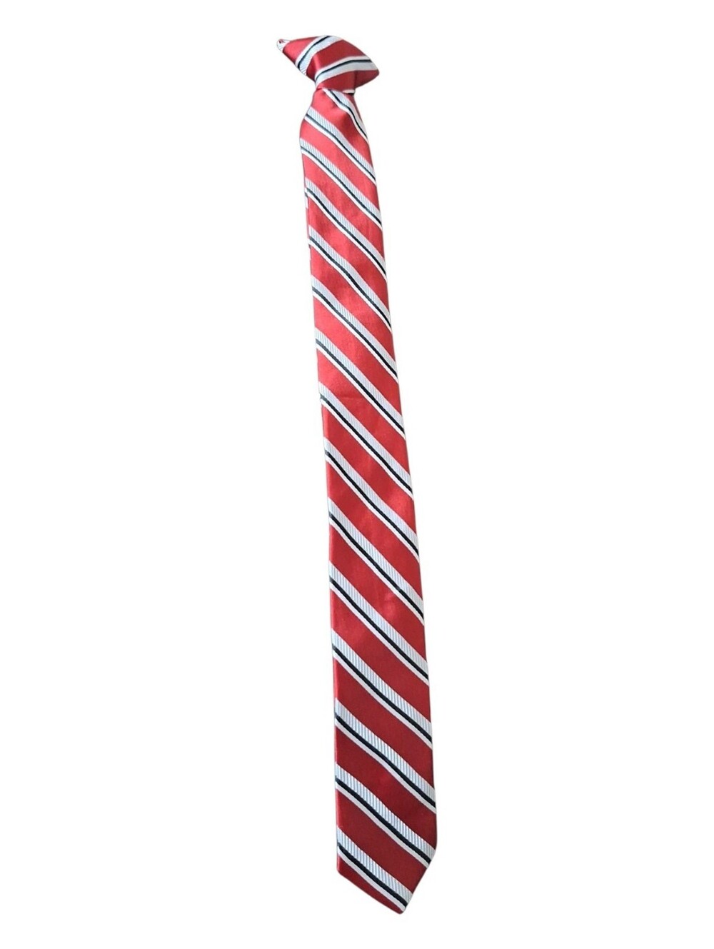 Classic Red Striped Boys Tie - Unbranded